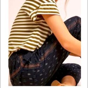 Anthropology Cropped Beaded Pants